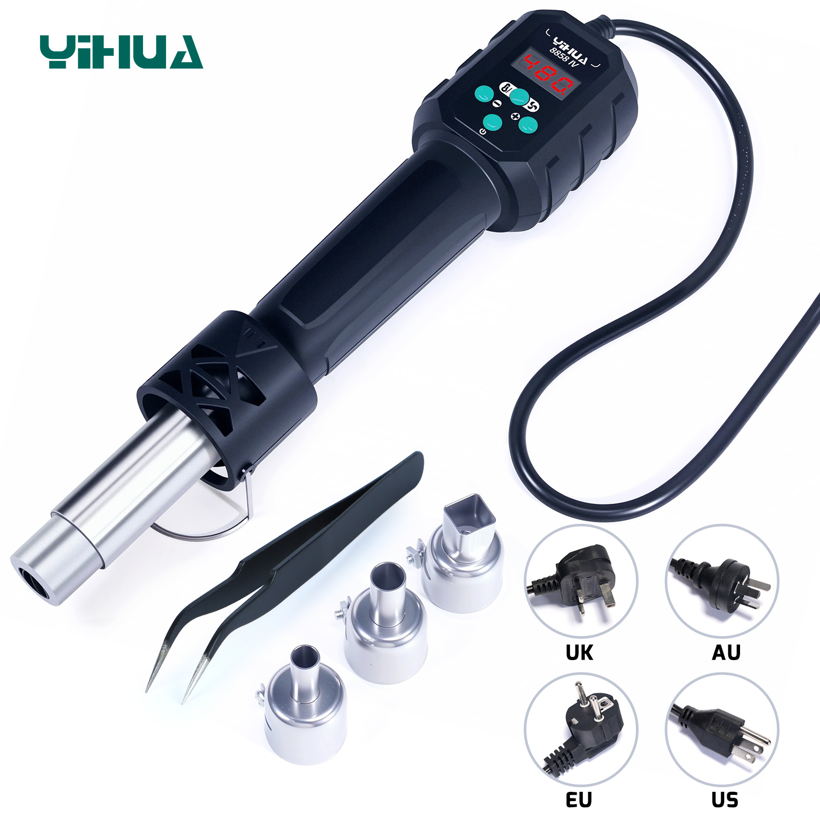 YIHUA Hot Air Gun Temperature  - Hot Air Station 858 review and price