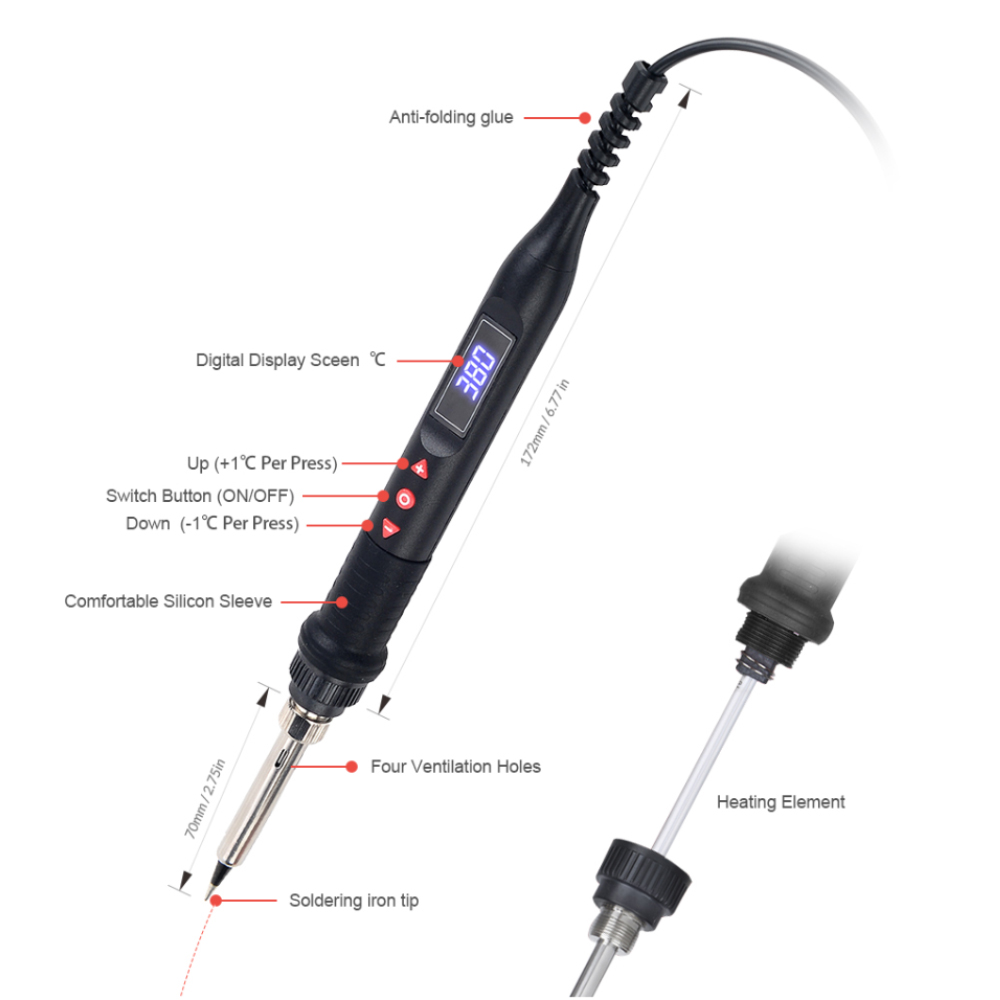 JCD 750W Micro Heat Gun Rework - Hot Air Station 858 review and price