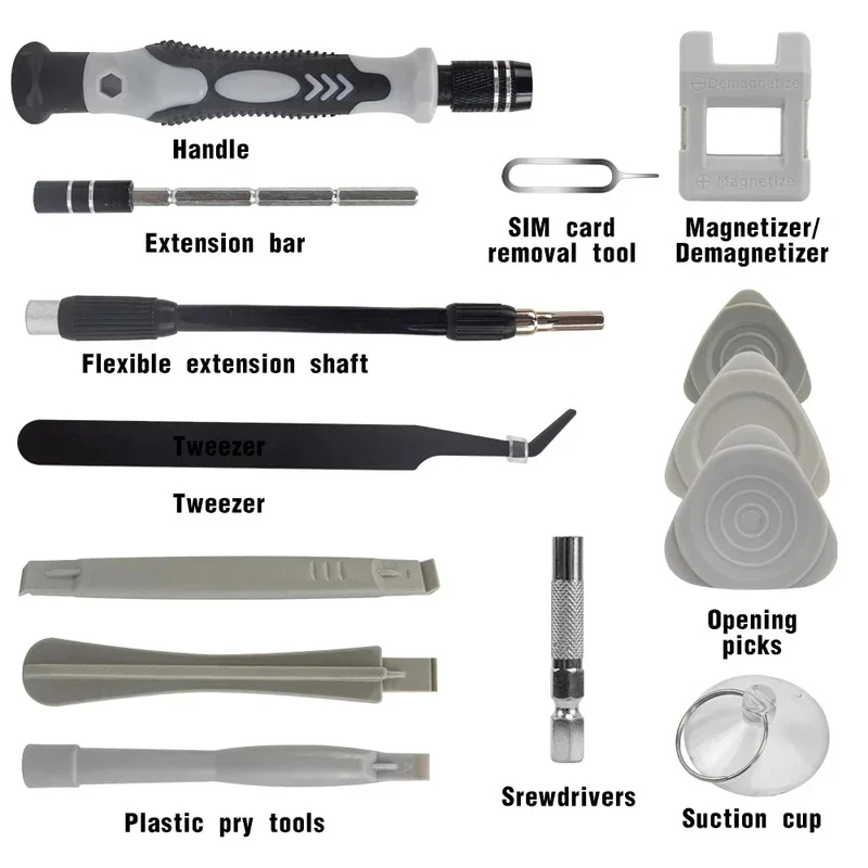 Portable 115in1 Magnetic Screw - Electronics Repair Equipment review and price