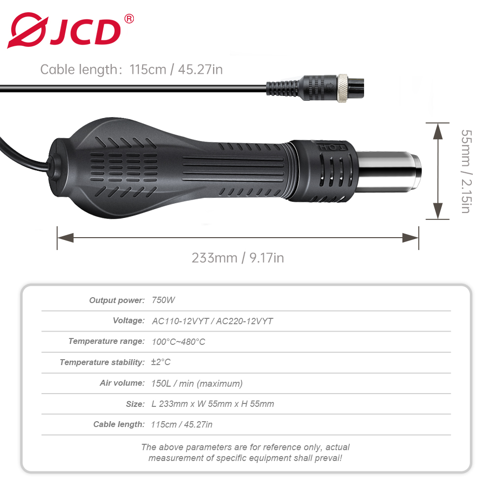 JCD HOT AIR GUN Soldering stat - Hot Air Station 858 review and price